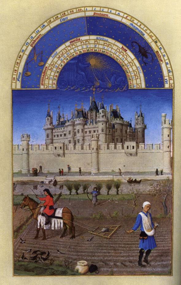 Les trs riches heures du Duc de Berry: Octobre (October)